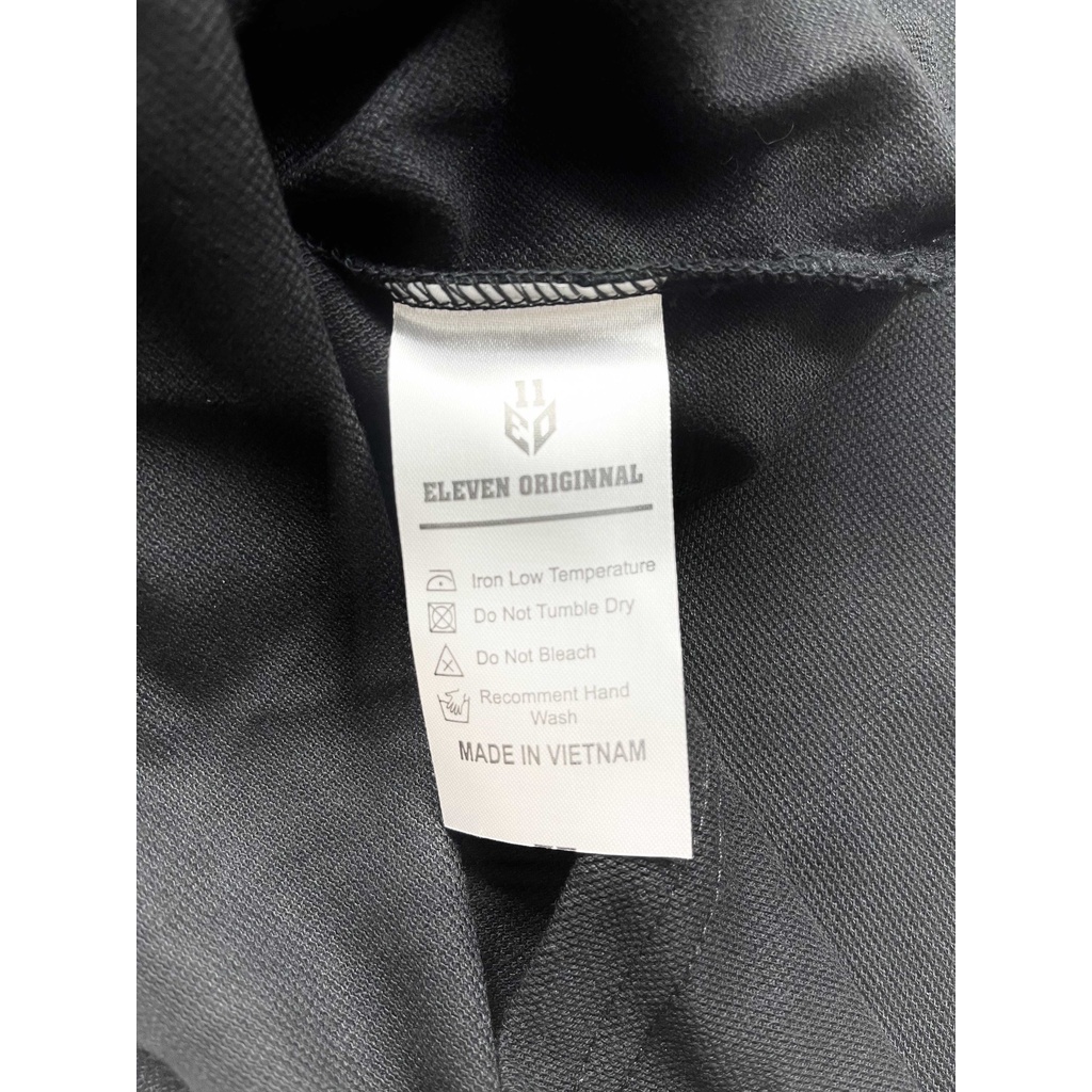 Áo Polo Nam Cao cấp Eleven Original - Essential 02, Form Slim fit Màu ĐEN