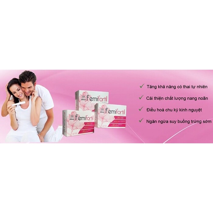 Femifortil bổ trứng hỗ trợ điều trị hiếm muộn nữ tăng chất lượng trứng, tăng khả năng thụ thai