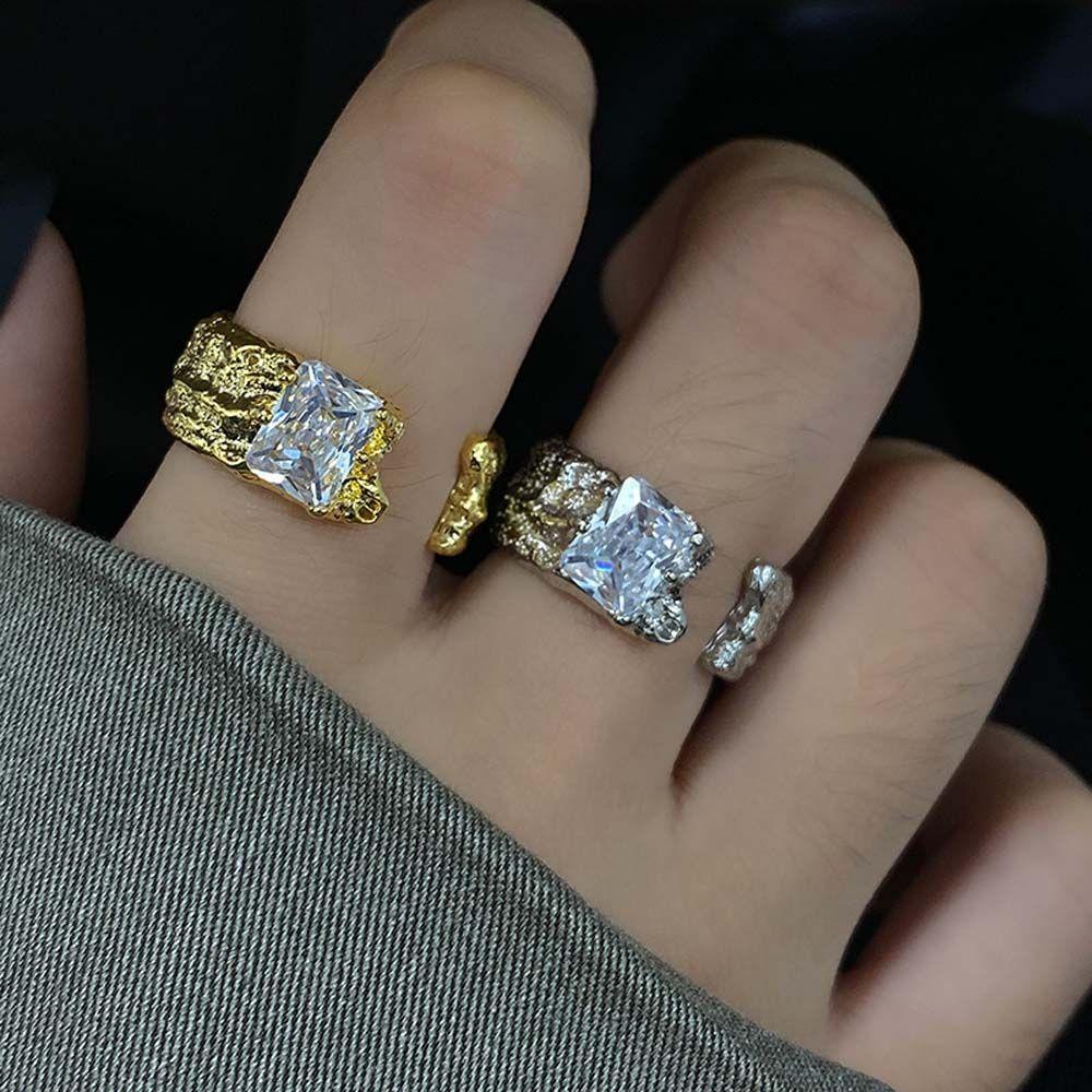 Nhẫn Thiết Kế Lãng Mạn Thời Trang Cho Nữ|Khuyên Tai Hình Học Không Đều Màu Sắc Độc Đáo|Dây Chuyền Phong Cách Hàn Quốc Có Thể Điều Chỉnh Kích Cỡ