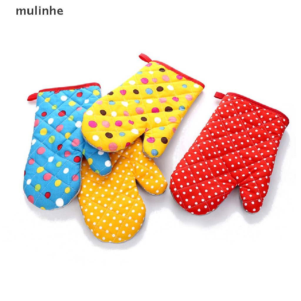 1 Găng Tay Cách Nhiệt Bằng Cotton Dùng Cho Lò Vi Sóng