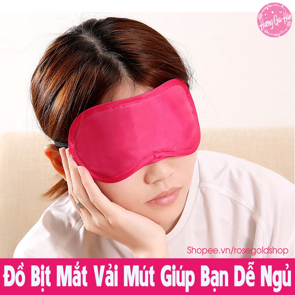 Bịt Mắt Ngủ Chống Chói Mắt - Đồ Bịt Chụp Mắt Vải/Mút Khi Ngủ Trưa Văn Phòng