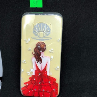 Ốp lưng dẻo trong đính đá cho samsung S8