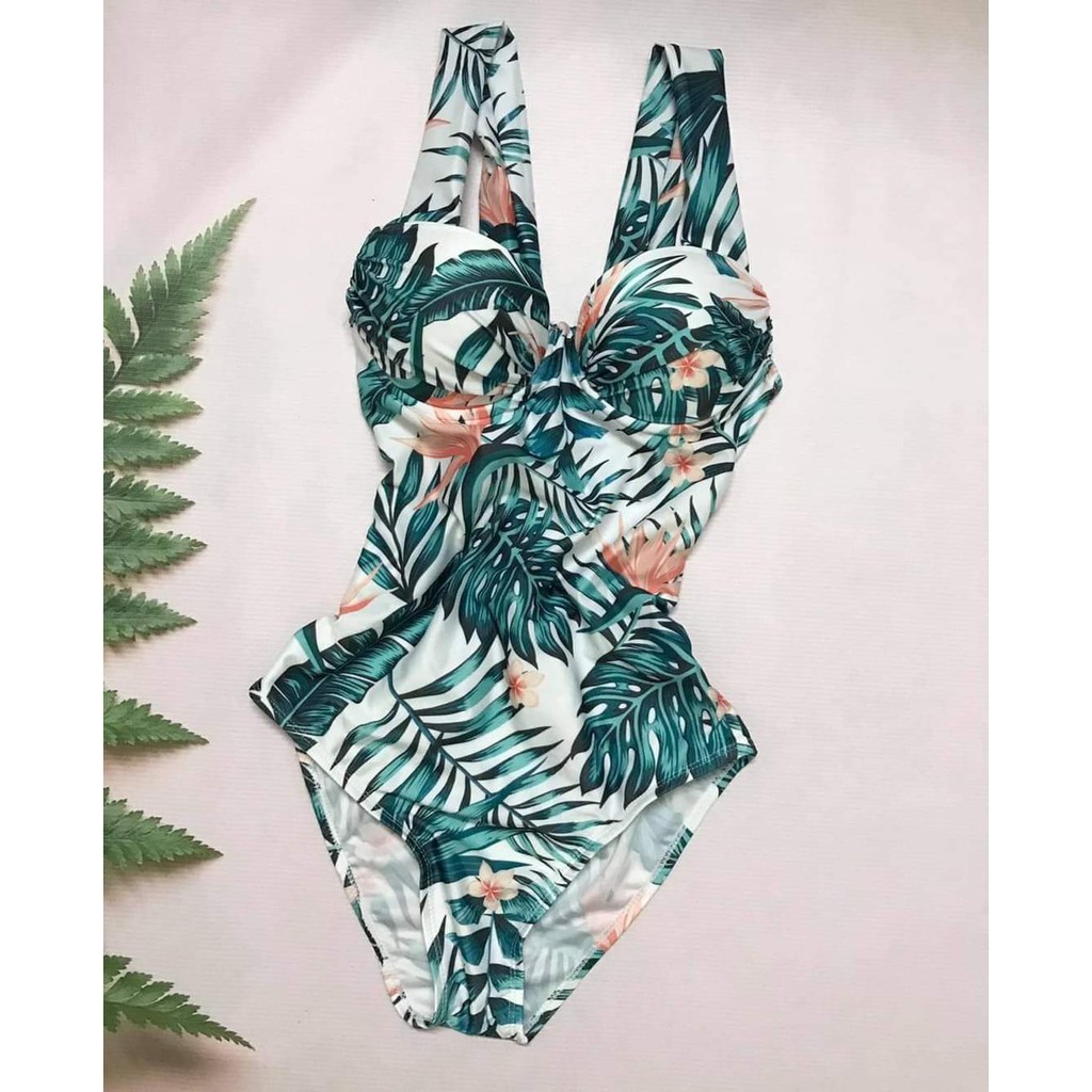 Bikini Nữ 1 Mảnh Liền Thân Body Hoa Lá Freesize Bin Sports BHV099 | BigBuy360 - bigbuy360.vn