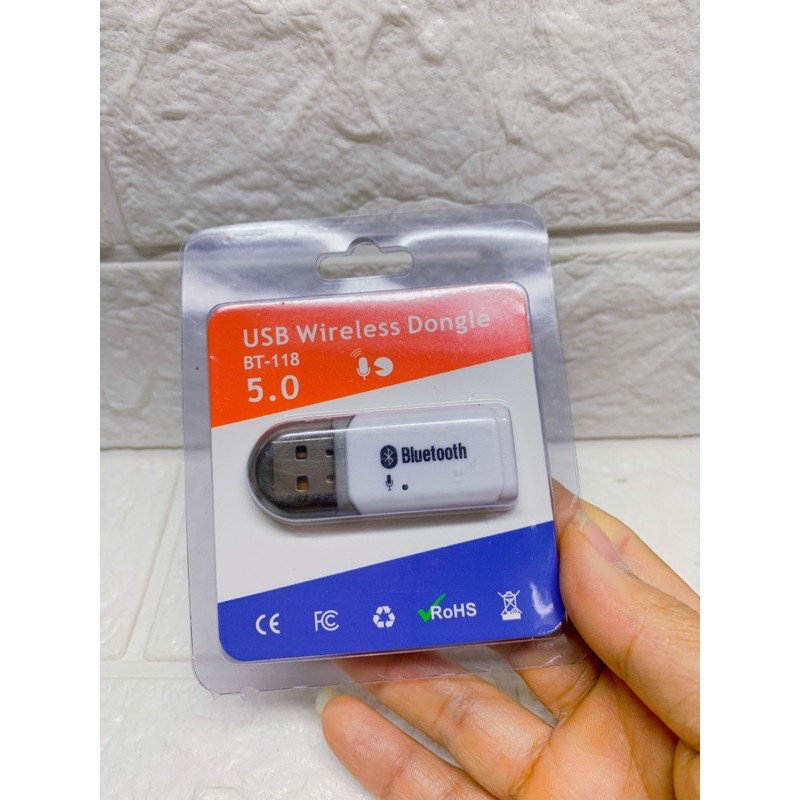 USB Bluetooth  5.0 DONGLE BT-118 loại 1 không nhiễu - dùng cho loa, amply, mixer, equalizer ( Cắm trực tiếp cổng usb )