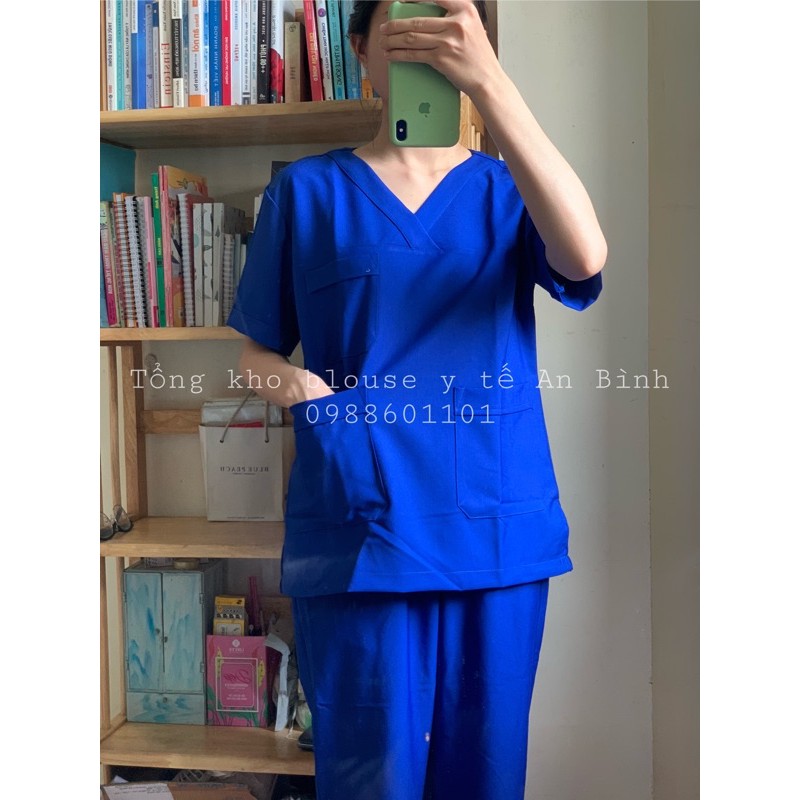 Bộ kĩ thuật viên, phẫu thuật cổ tim màu XANH