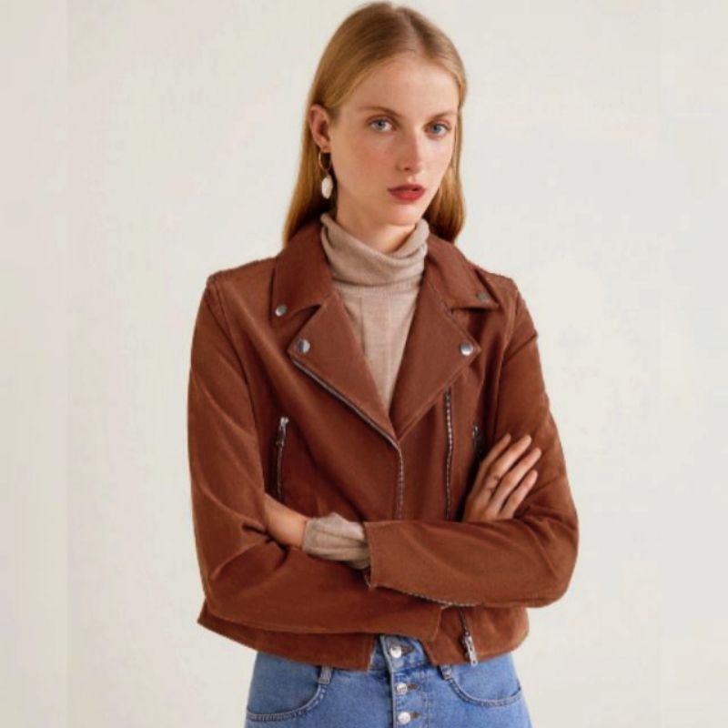 {Nhiều màu} Áo khoác biker jacket da lộn Blue Strive xuất Nhật (có sẵn)