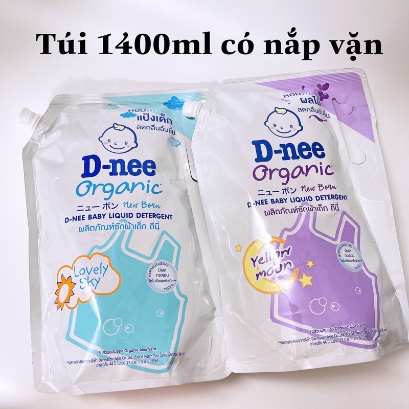 Nước giặt dnee organic thái lan, nước giặt xả dnee thái lan cho bé sơ sinh - ảnh sản phẩm 2