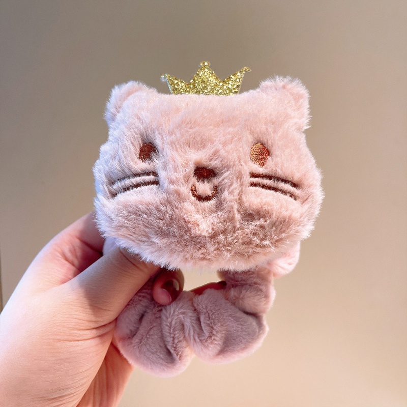 Dây Buộc Tóc Đuôi Ngựa Hình Mèo Nhồi Bông Đáng Yêu Giá Đỡ