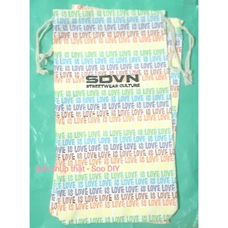Túi vải rút canvas đựng bình nước