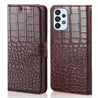 Ốp Lưng Da Nắp Gập Màu Trơn Cho Samsung Galaxy A13 A23 A33 A53 A73 5G 4G