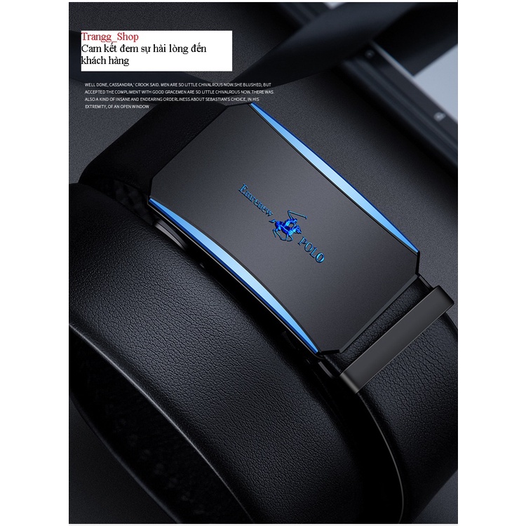 Thắt Lưng Nam Da Bò Cao Cấp Emrenew Polo 2 Lớp Full hộp Đựng