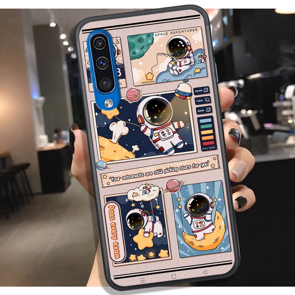 Ốp Lưng SamSung A30S - A50 - A70 - A7 2018 - A9 2018  ,In Hình " Phi Hành Gia" Bắt Mắt, Đẹp.