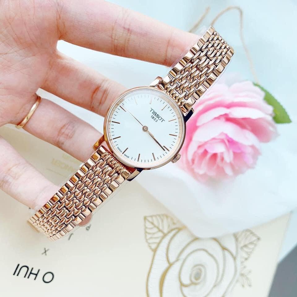 Đồng hồ nữ chính hãng Tissot T1092103303100 - Máy quartz pin Thụy Sĩ - Kính Sapphire chống xước tốt