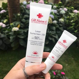 Kem chống nắng cell fusion dtgh size mini 10ml và fullsize 50ml
