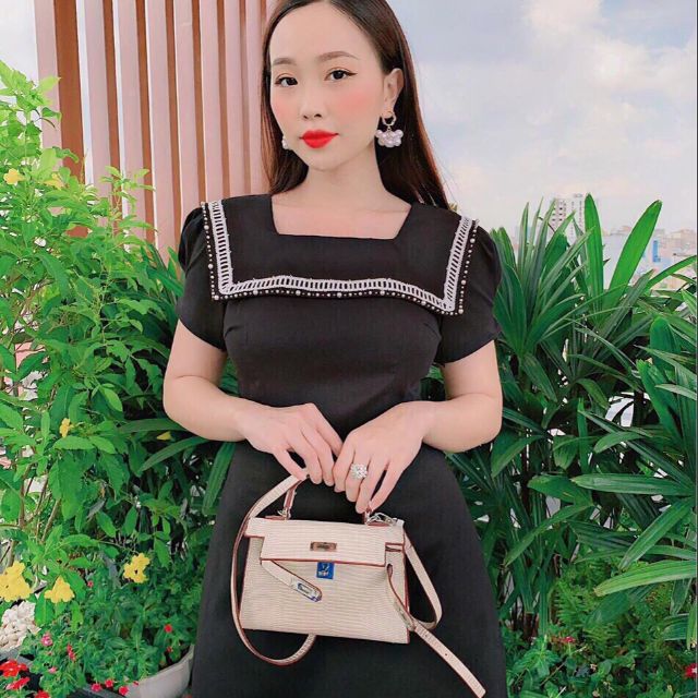 Đầm thủy thủ xinh lung linh ạ. Nữ tính quá, mấy chế bánh bèo yêu không ạ. Đi tiệc, đi chơi gì cũng xinh hết nấc nà.