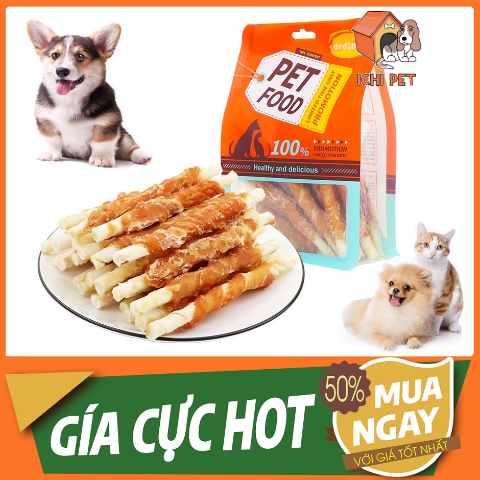 THỨC ĂN CHO CÚN - DA GÀ TRÒN NGUYÊN CHẤT GIÀU ĐẠM TUYỆT ĐỐI AN TOÀN CHO SỨC KHỎE THÚ CƯNG