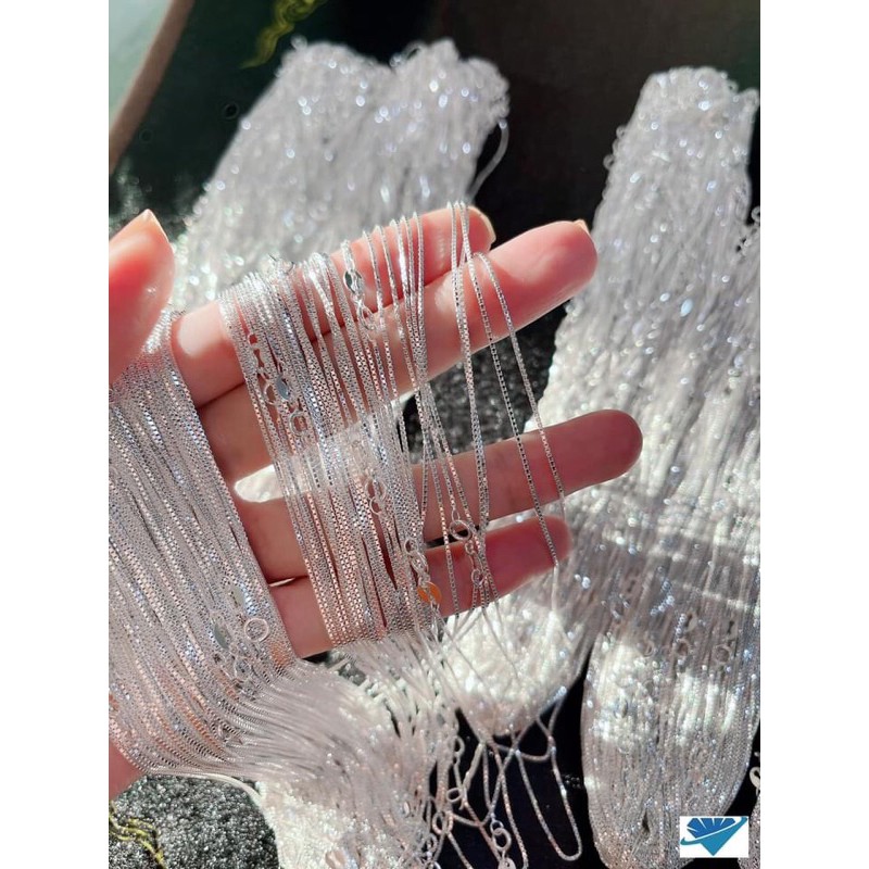 [XẢ KHO] Dây chuyền mặt vuông bạc 925