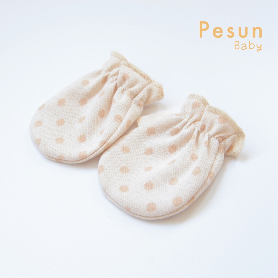 Bao Tay Nhún Bèo Cho Bé 100% cotton Hữu Cơ Tự Nhiên