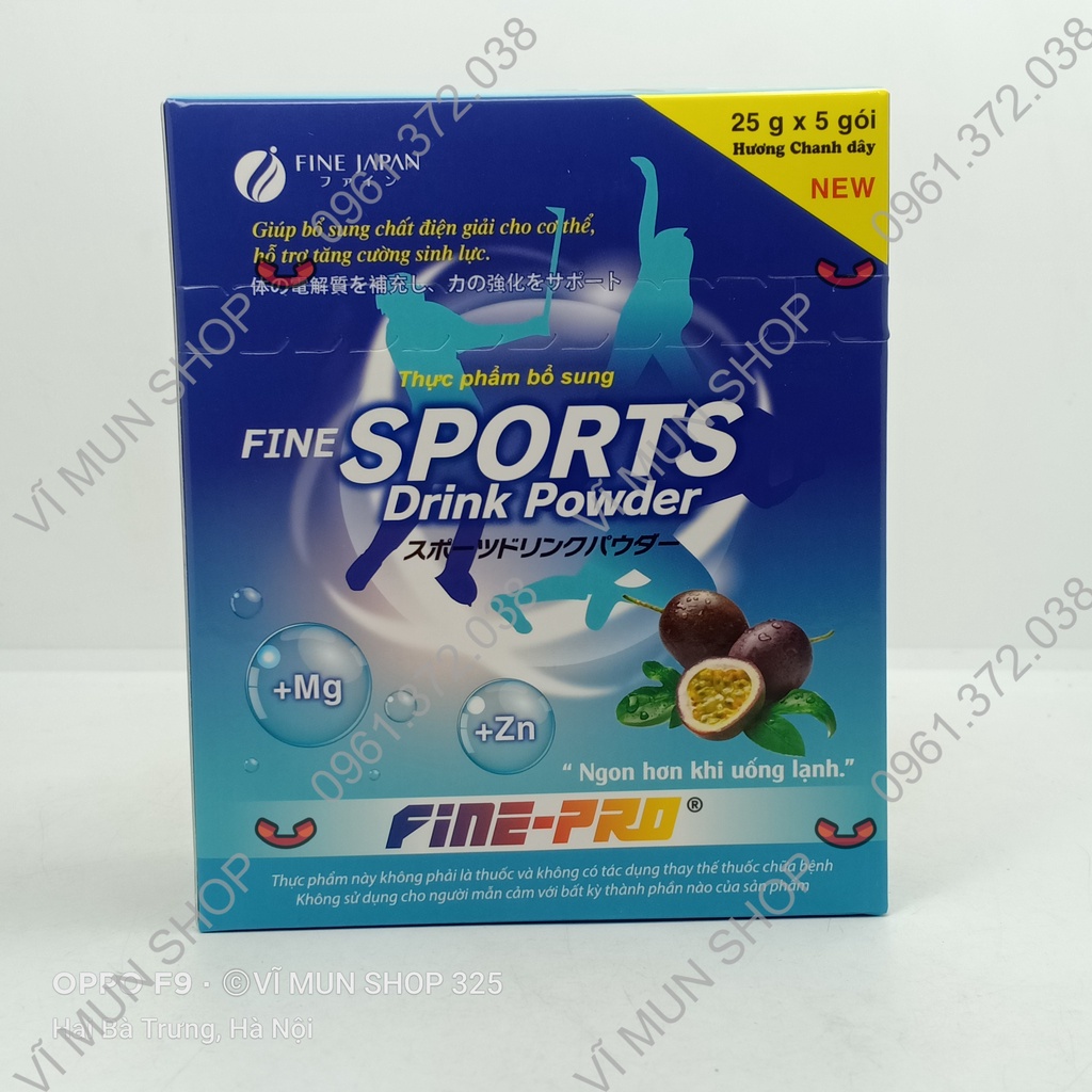 Bột pha Fine Sport Drink Powder nước uống bù điện giải của Nhật Bản