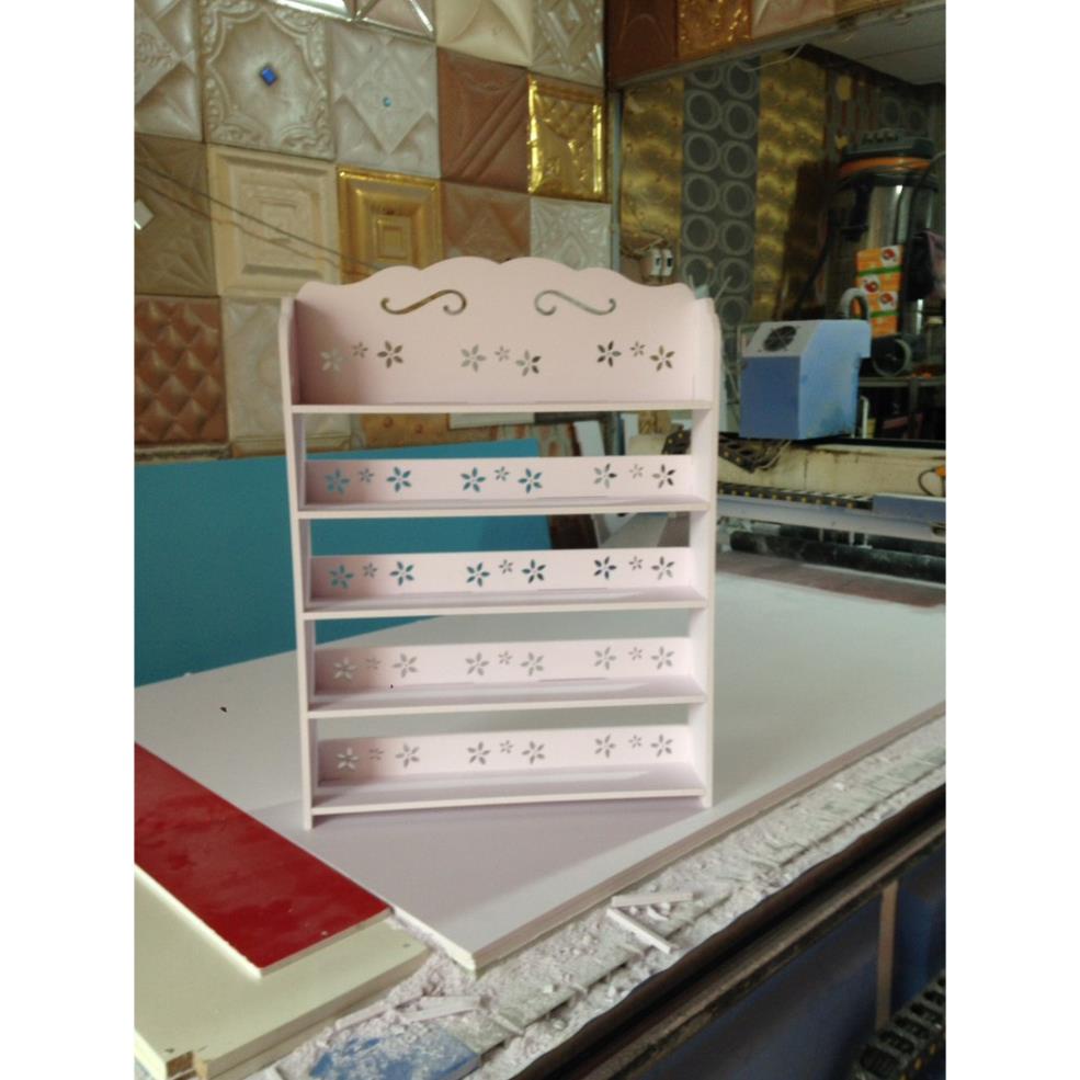 Kệ Sơn làm Nail  5 tầng Hoa Mai