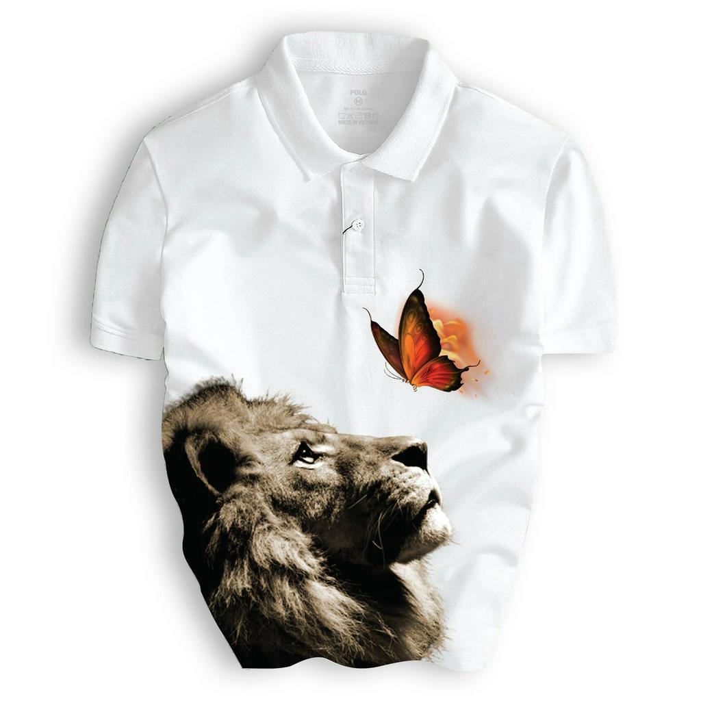 Áo Thun Polo Nam LION LOOK Thiết Kế Trẻ Trung Nổi Bật, Chuẩn Form