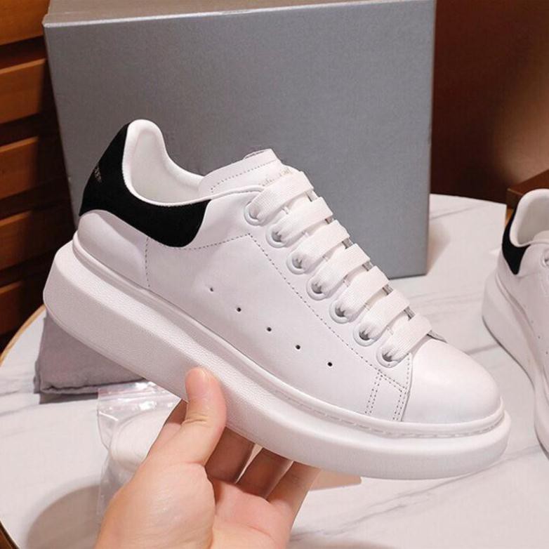 Bảo hành - Giày Sneaker MC Queen Gót Nhung  Dây Lụa Cao Cấp Full Box Full Bill " '