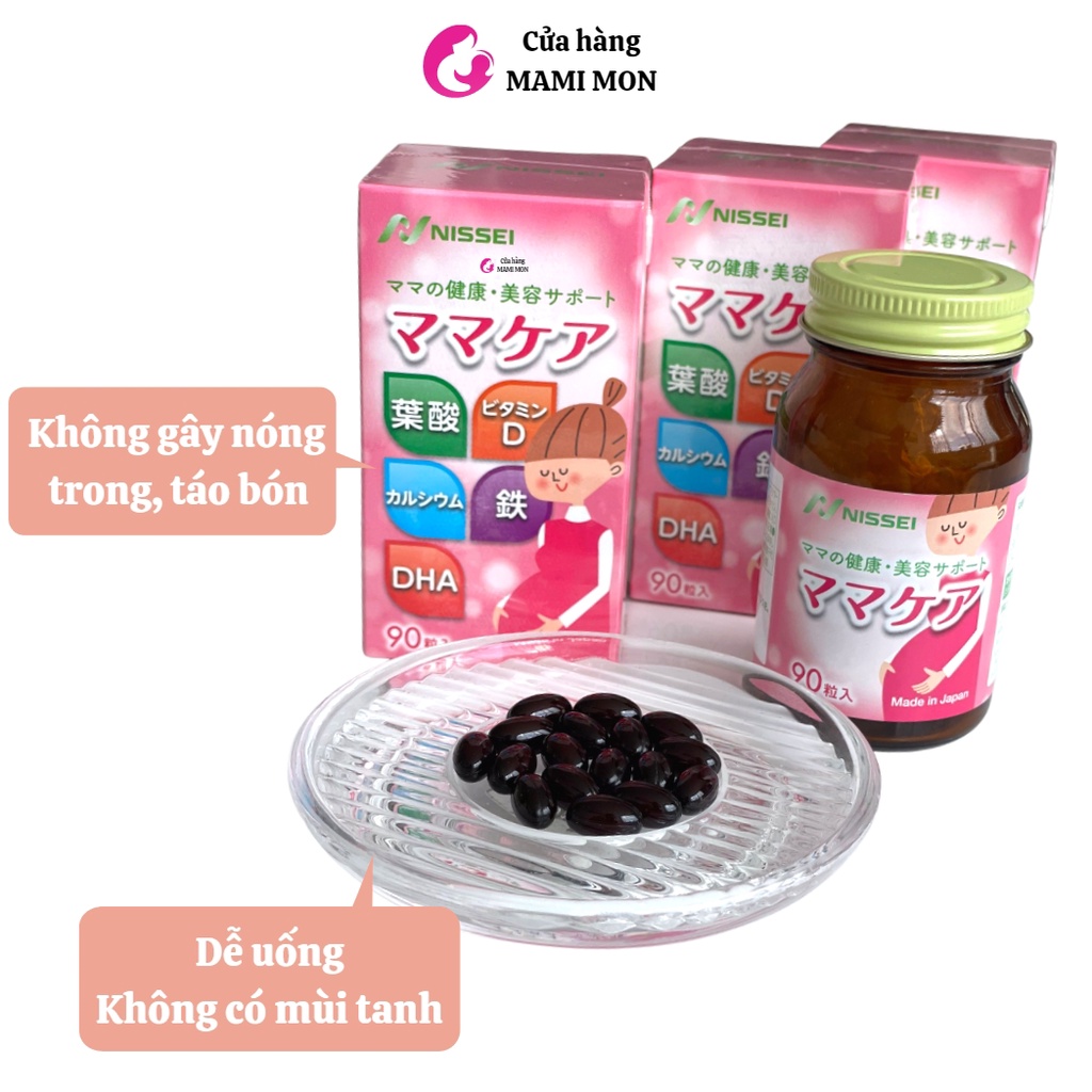 Vitamin tổng hợp cho bà bầu mẹ sau sinh cho con bú Mama Care Nissei Nhật Bản Shop Mami Mon