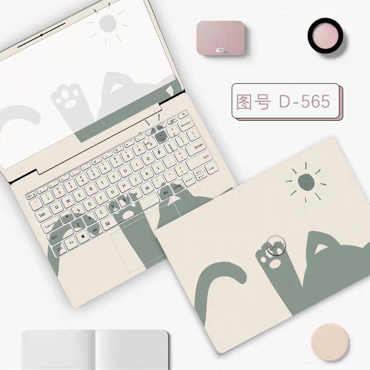 Decal dán máy tính laptop bộ 3 mặt dễ dán dễ bóc