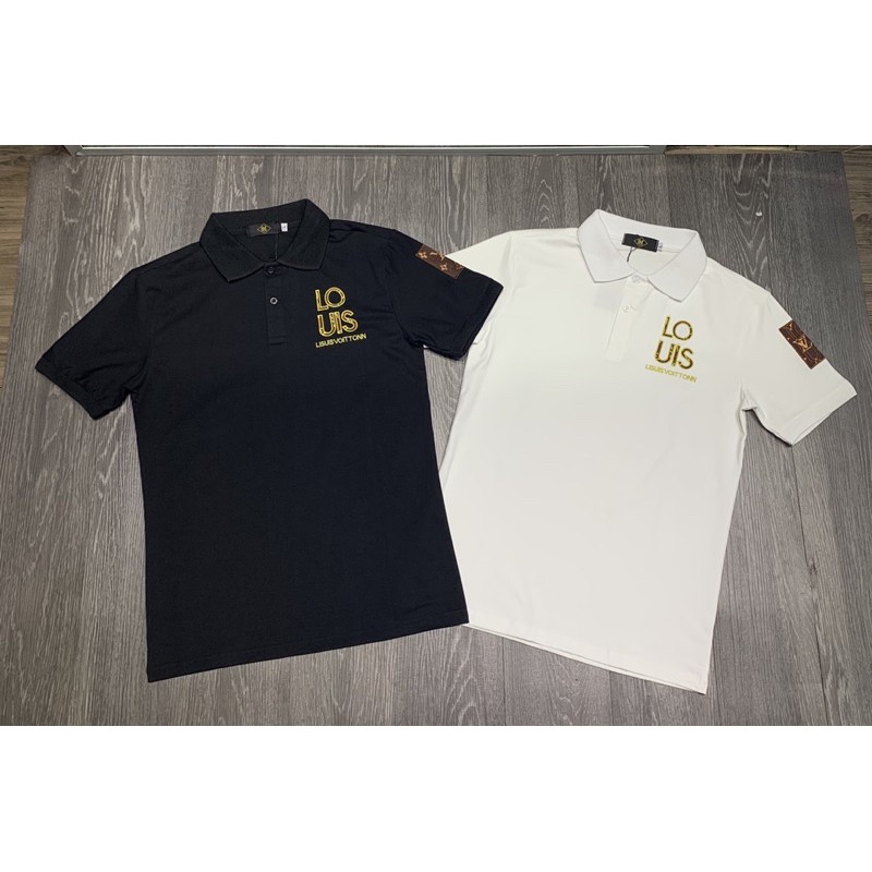 Áo thun cổ trụ thêu logo trước ngực cao cấp(chất cotton 100% siêu mát) | BigBuy360 - bigbuy360.vn
