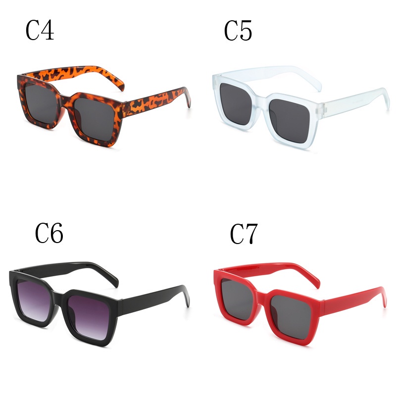 Kính Mát Trong Suốt Gọng Vuông Lớn Chống Tia UV400 Phong Cách Hàn Quốc Thời Trang Cho Nữ