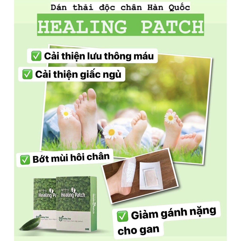 Dán Thải Độc Chân Healing Pack Hộp 30 miếng