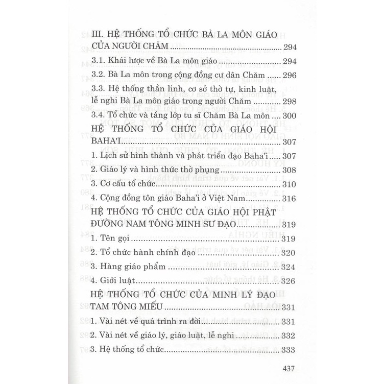 Sách - Hệ Thống Tổ Chức Giáo Hội Của Các Tôn Giáo Ở Việt Nam