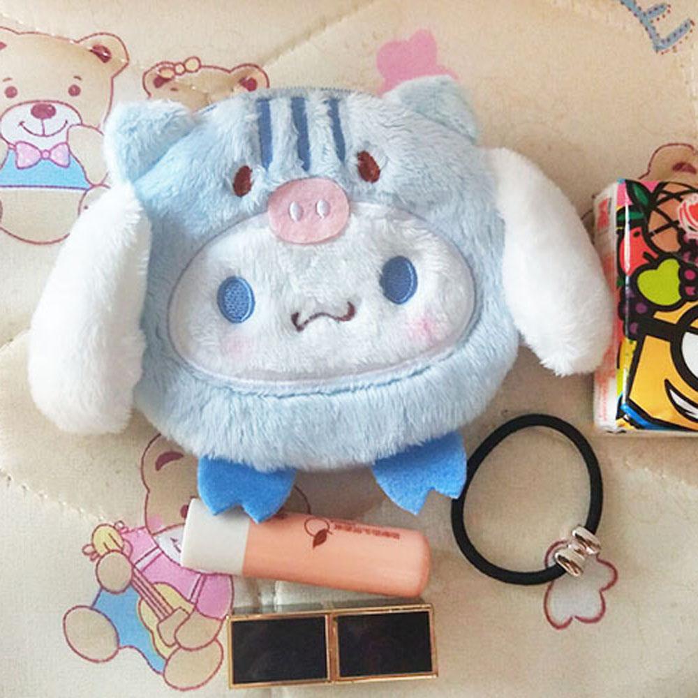 Túi Bông Mềm Hình Cinnamoroll Đáng Yêu Treo Túi Đựng Tai Nghe Dây Cáp USB
