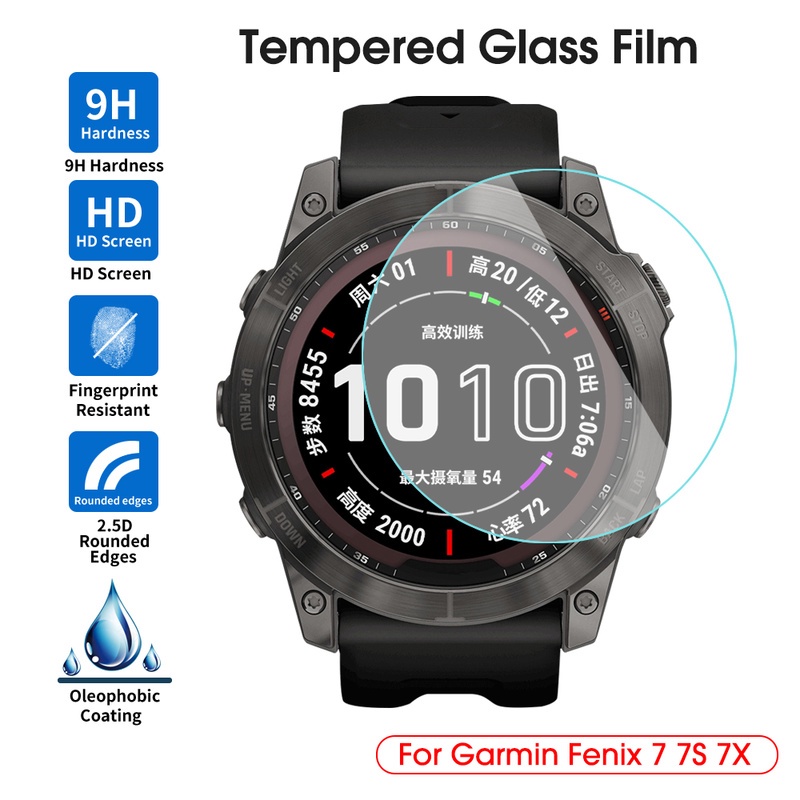 Kính Cường Lực Cao Cấp 9H Chống Trầy Xước Cho Đồng Hồ Thông Minh Garmin Fenix 7X 7S 7