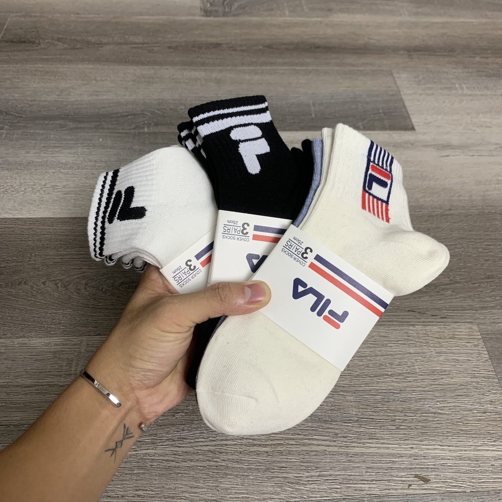 Pack tất FILA 3 đôi chính hãng