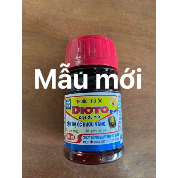 Dioto 250EC Diệt ốc Tốt, dung dịch trừ ốc bươu vàng cho ruộng | chai 100ml