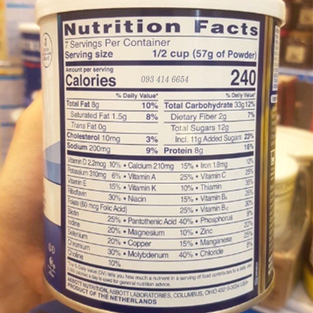 Sữa Ensure Original Nutrition Powder 397gr MẪU MỚI DATE 2022