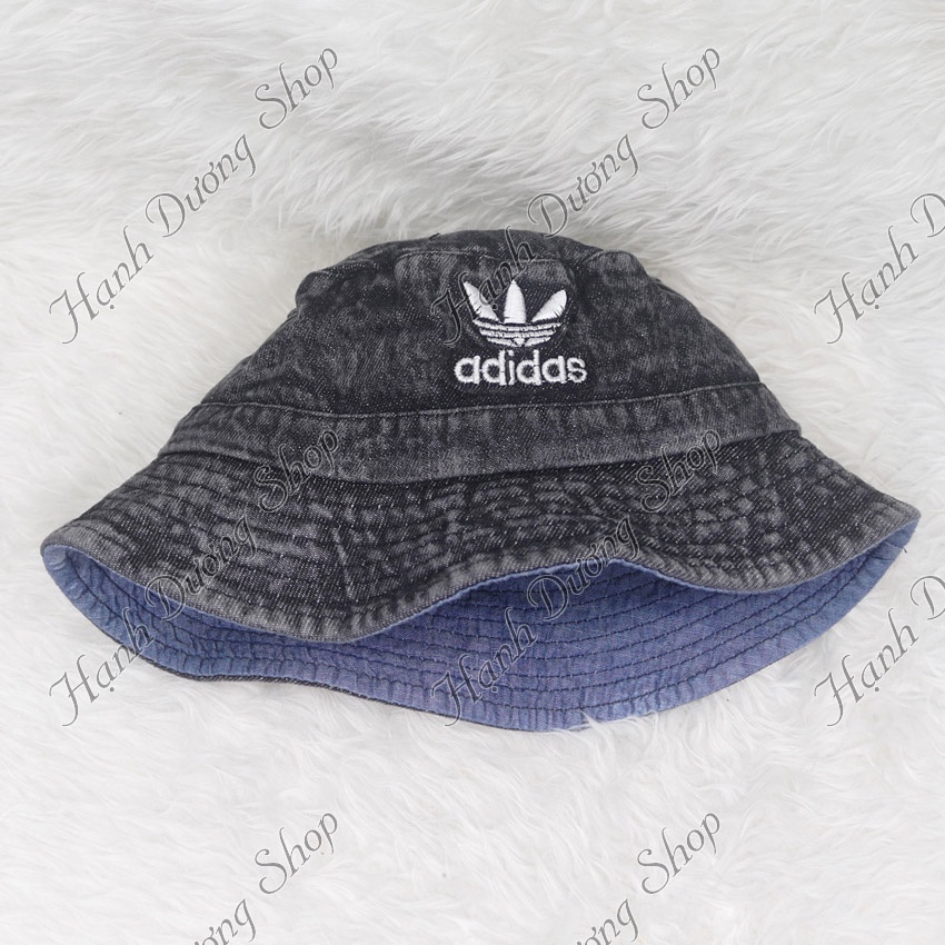 Nón bucket tai bèo jean thêu chữ phong cách thời trang phù hợp cả nam lẫn nữ