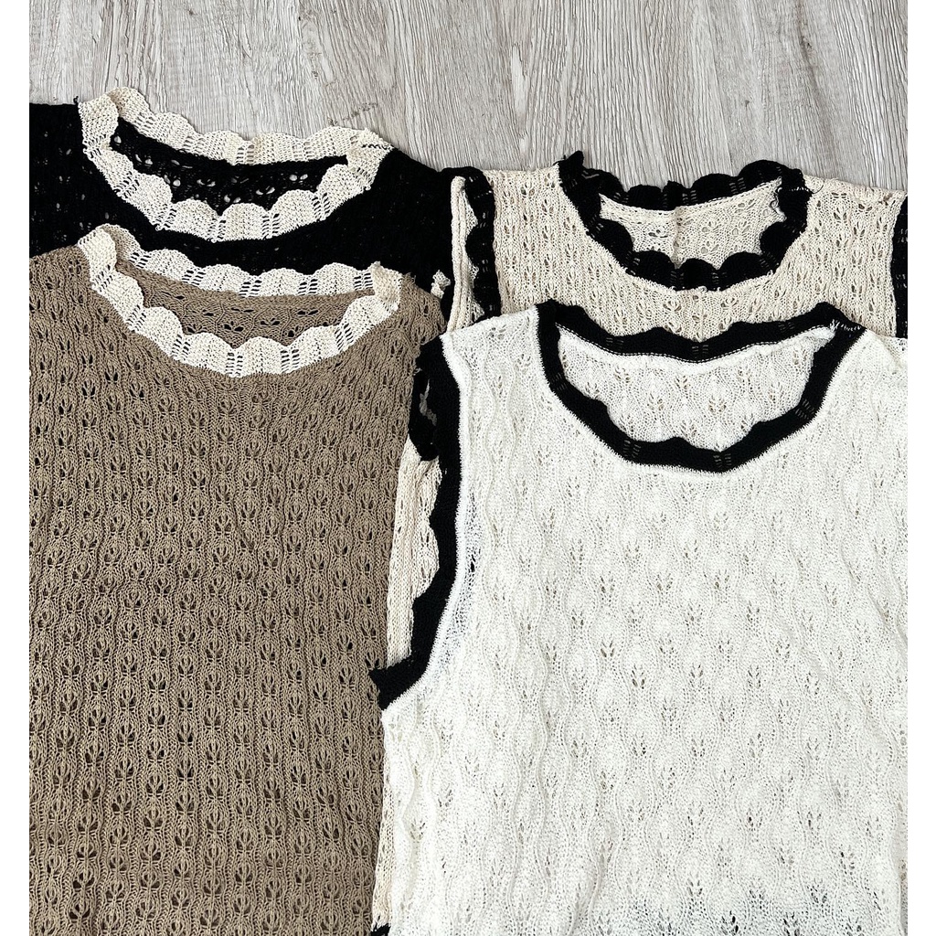 Áo sát nách len lưới quảng châu thời trang Miho house