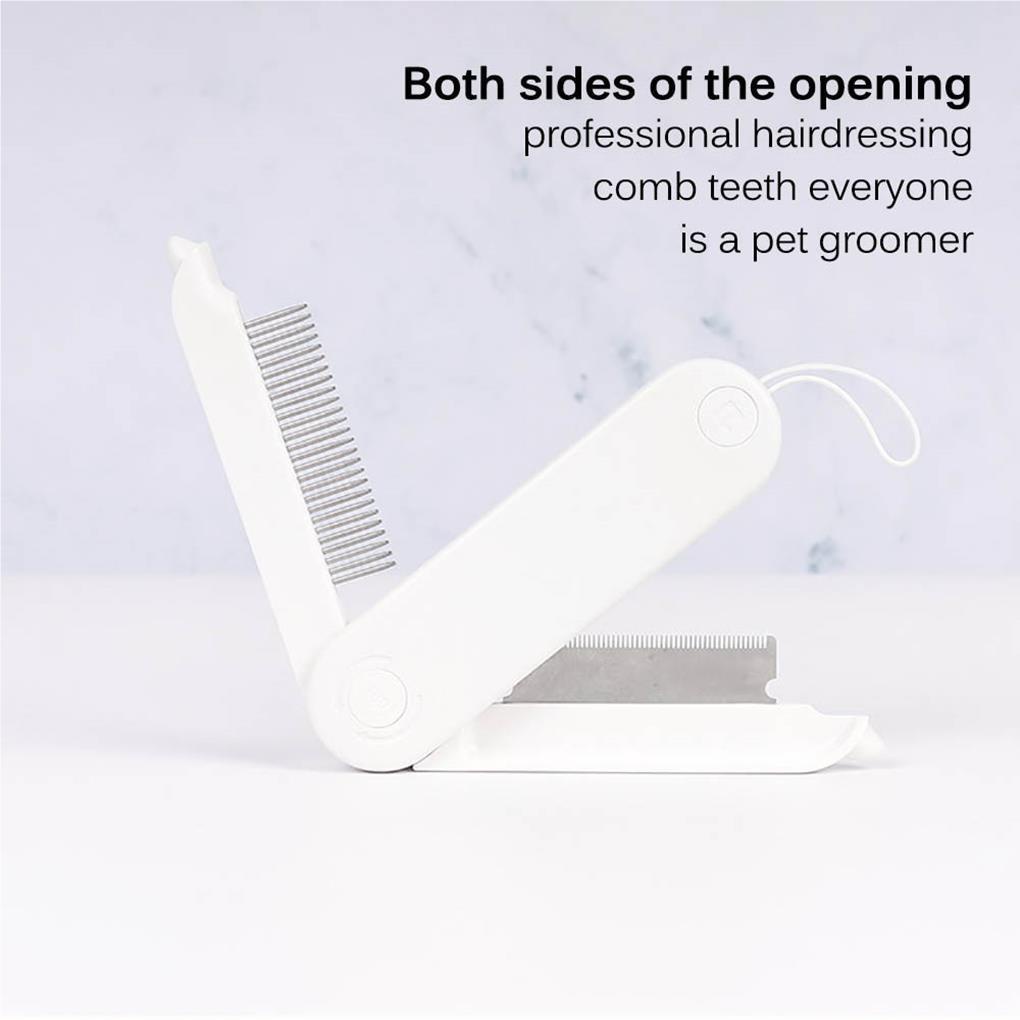 Lược Chải Lông 1 Bàn Chải Cho Thú Cưng 2 Đầu Có Thể Gập Lại