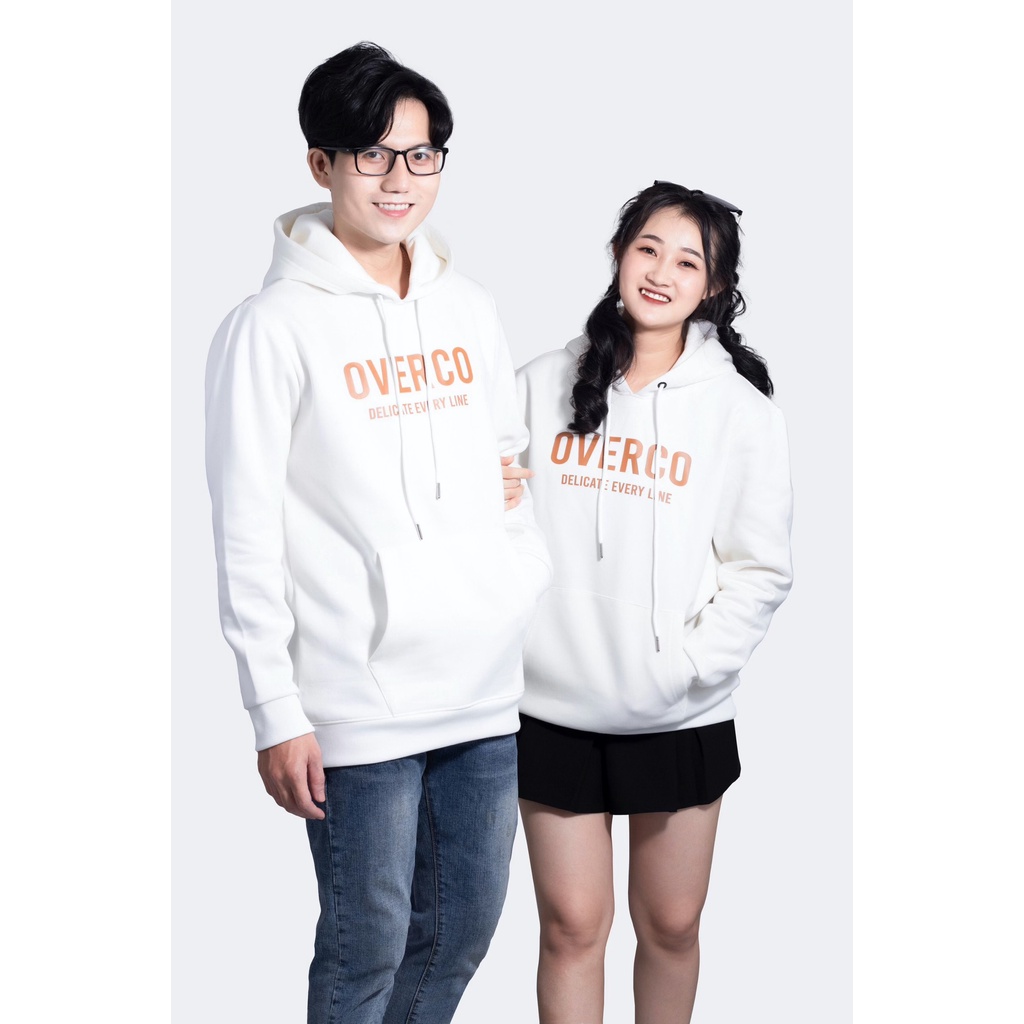 Áo Hoodie OVERCO Chất Vải Nỉ Cotton Cao cấp, Dày Dặn, In Chữ Và Họa Tiết Trên Áo Năng Động Trẻ Trung