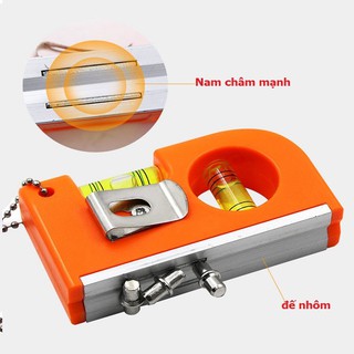 Thước thủy mini dạng móc khóa, bỏ túi nhỏ gọn - mp001-955