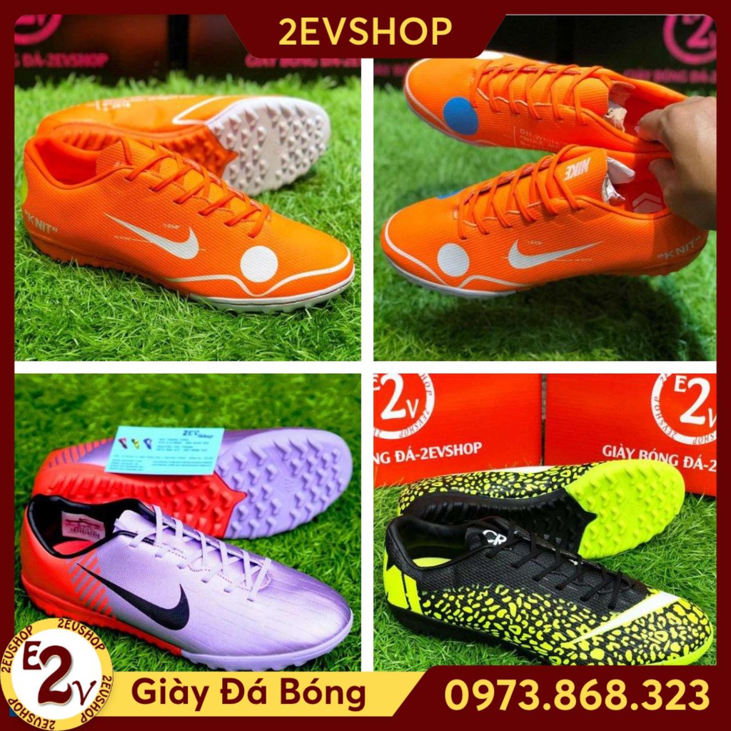 Giày Đá Bóng Sân Cỏ Nhân Tạo 𝗧𝗙 𝗠𝗲𝗿𝗰𝘂𝗿𝗶𝗮𝗹 𝟭𝟮 Đủ Màu Đã Khâu Bền Đẹp " ˇ P : _ P:{