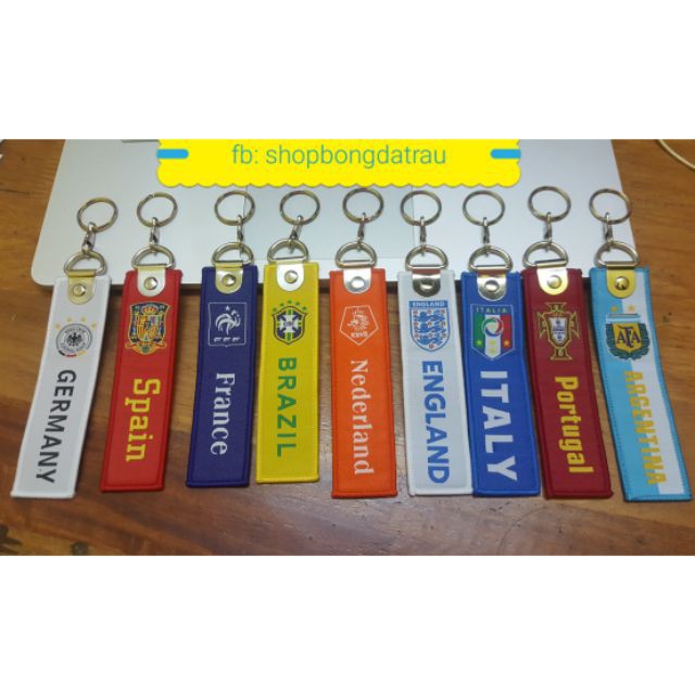 Móc khoá vải các clb bóng đá Arsenal Liverpool Chelsea MU real barca dortmund bayern