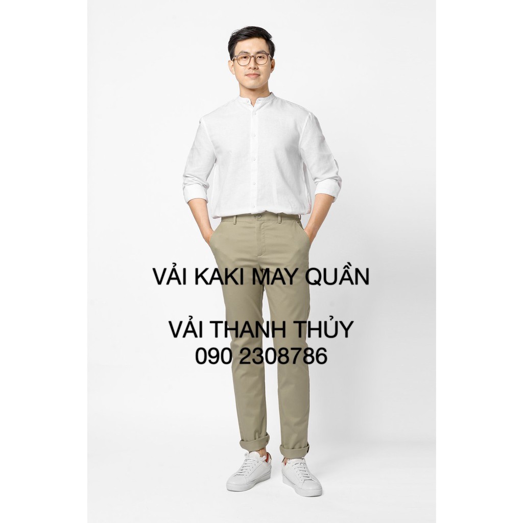 VẢI KAKI USA MAY QUẦN NAM CÔNG SỞ