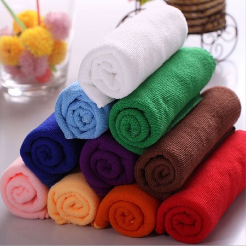 Khăn Lau Kính , xe máy  , o to Siêu Sạch Microfiber Thấm Hút Không Đổ Lông