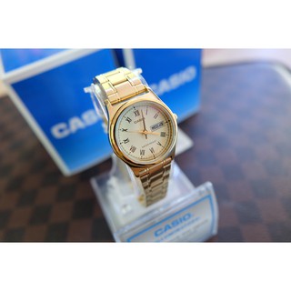 Đồng Hồ Nữ Casio LTP-V006G-9BUDF Chính Hãng - Dây Mạ Vàng