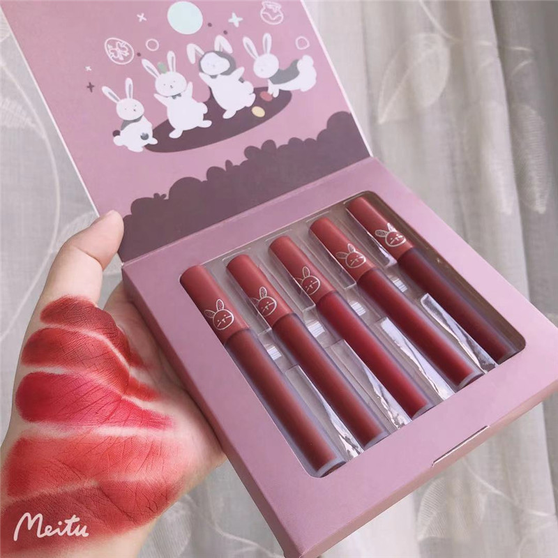 Set 5 Son Kem Lì Mịn Leanduu Trang Điểm Chống Thấm Nước Lâu Trôi Tiện Dụng | BigBuy360 - bigbuy360.vn
