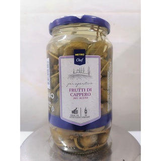 [Lọ TT 690g] NỤ BẠCH HOA NGÂM GIẤM (Trái To) [Italia] METRO CHEF Capers Fruit in Vinegar (cff-hk)