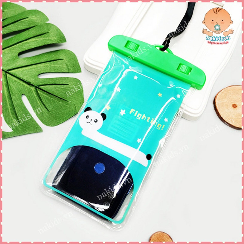 Túi Đựng Điện Thoại Chống Nước Đi Biển Đi Bơi Họa Tiết Dễ Thương